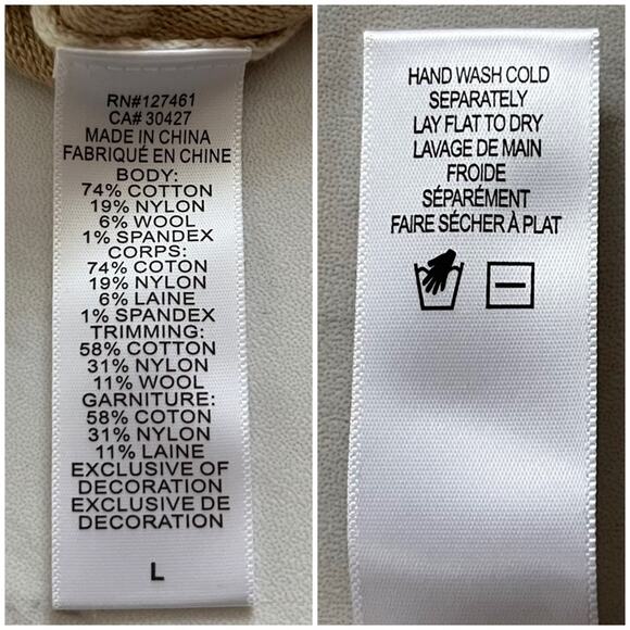 Wildfox Wilder Pearl Tie Wrap Sweater Embellished Beaded Cropped Cream Large NWT - Picture 12 of 15